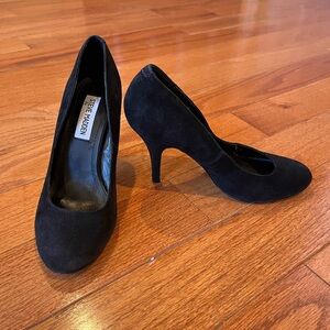 Steve Madden Black Suede Heels